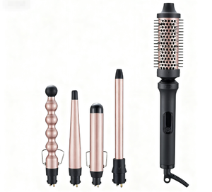 2025 Cross-Border Must Have : Multifunctional Curling <strong>Iron</strong> Featuring <strong>5</strong> Removable Heads and 4 Levels Temp Regulation Curling Comb - Product Image 1