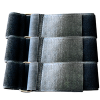 Sangles ajustables en élasthanne tissé avec fermeture auto-agrippante, bande auto-agrippante, attache-câble, points auto-agrippants ronds adhésifs