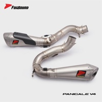 Sistema de Escape Completo Forsound a Precio de Fábrica para Ducati Panigale V4 V4S, Silenciador de Titanio Bajo el Chasis, 2019-2024
