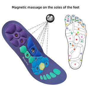 Plantillas de masaje cómodas al por mayor, plantillas de soporte de arco con nueva terapia magnética, plantillas magnéticas de absorción de impacto para pies - Product Image 3