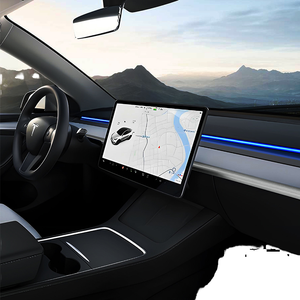 Lumière d'ambiance intelligente 12V pour Tesla Model Y 2019-2023, éclairage intérieur automatique de la console centrale de la voiture avec surveillance des angles morts - Product Image 1