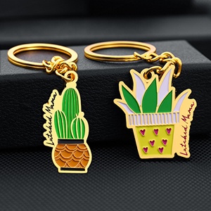 Llavero de aleación esmaltada creativo y lindo al por mayor, con patrón de animales y plantas, colgante decorativo de metal para bolso - Product Image 3