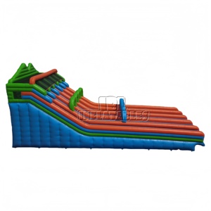 Toboggan gonflable géant en PVC pour aire de jeux commerciale, toboggan aquatique gonflable à quatre voies <span class=keywords><strong>avec</strong></span> certification CE pour parcs d'attractions en plein air - Product Image 3