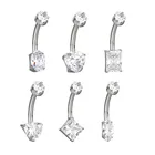 Joyería de Titanio de Grado Implante ASTM F136 para Niños, Piercing de Zirconia, Labret, Anillo para Nariz, Septum, Ombligo, Hélix, Cartílago