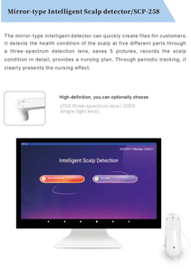 Analizador de Cuero Cabelludo de 3 Espectros con Pantalla Táctil Tipo Espejo de 15 Pulgadas o Diagnóstico de Salud del Cuero Cabelludo y Folículos Pilosos y Seguimiento del Cliente - Product Image 3