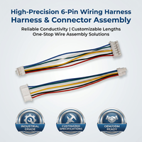 موصل طيران XPB 2/3/4/5/6-Pin SM2.54 معزول بالـ PVC مع كابل نحاسي مطلي بالقصدير لتطبيقات الإلكترونيات والطاقة