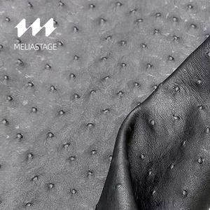 سعر عينة: جلد طبيعي من الطبقة الأولى من جلد البقر بنقشة النعام، جلد بقري ناعم منقوش باللون الأسود لصناعة الأحذية بجودة عالية - Product Image 1