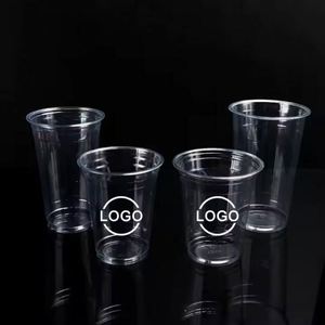 Meilleures ventes 2026 : Gobelets en plastique PET 98 mm, 500 ml, transparents avec couvercles pour boissons froides, café, milkshake, boba, bubble tea, jus - Product Image 4