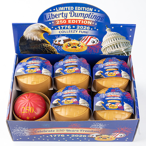 Set de Juguetes Blandos Patrióticos del 250 Aniversario de América 1776-2026, Antiestrés, Caja de Regalo, Artículos para Fiestas, PU - Product Image 1