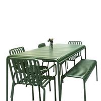 Chaises de table de conception d'art de fer de meubles extérieurs de loisirs modernes nordiques avec la caractéristique imperméable de sunproof pour la cour de terrasse de parc