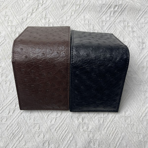 <span class=keywords><strong>Portefeuille</strong></span> court pour homme en cuir d'autruche véritable personnalisé, porte-cartes et porte-billets 2-en-1, <span class=keywords><strong>portefeuille</strong></span> en cuir de luxe pour affaires et occasions décontractées - Product Image 2