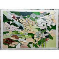 Vente en gros de grande toile personnalisée faite à la main abstraite fleur 3D peinture à l'huile décoration moderne art mural avec texture couteau affiche