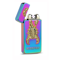 Briquet électrique USB classique en métal 3D Dragon, rechargeable, fonction pulsée, coupe-vent, sans flamme, pour camping, barbecue, logo personnalisé