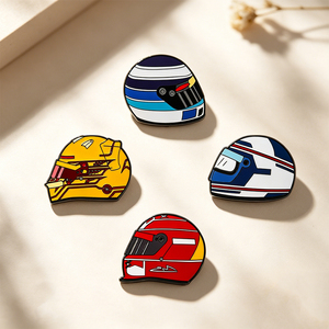 Épingles de revers personnalisées sur le thème de la Formule 1, en émail souple, en métal, pour événements d'équipe, souvenirs d'entreprise - Product Image 1