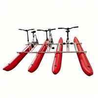 Vélo aquatique gonflable trois places en tube banane, cadre en aluminium, haute pression, pour photographie, de Chine, Lumark OEM ODM Logo