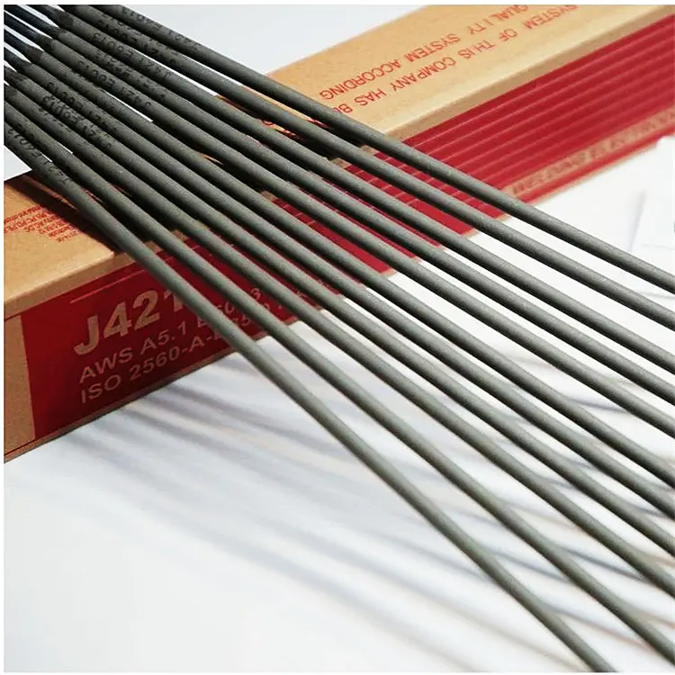 Sıcak satış kaynak çubukları elektrot E6013 E7018 1.6/2.0/2.5/3.2/4.0mm fabrika fiyat karbon çelik malzemeler