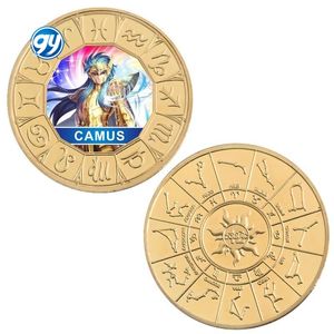 12 pièces de monnaie en métal doré de collection, dessin animé japonais Saint Seiya, anime - Product Image 6