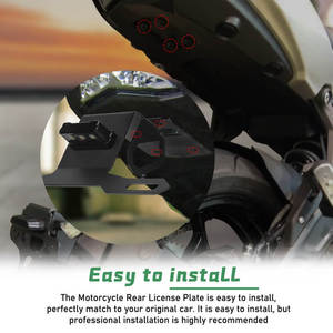 XXUN <span class=keywords><strong>precio</strong></span> de fábrica soporte de motocicleta soporte de matrícula cola ordenada para Kawasaki Ninja650/<span class=keywords><strong>Z650</strong></span> 2017 2018 2019 2020 2021 22 23 - Product Image 4