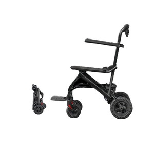 Cadeira de Rodas Leve Portátil Dobrável para Idosos e Deficientes, Carrinho de Reabilitação Ultramanual para Viagens de Avião - Product Image 4