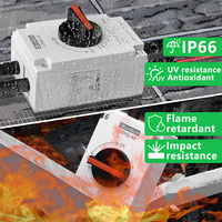 Interrupteur de déconnexion solaire CNLonQcom certifié TUV 1 entrée 1 sortie DC1200V 32A, interrupteur isolateur étanche IP66 avec connecteur de fusible