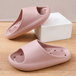 Sandalias de verano para mujer, suela gruesa, aumento de altura, EVA, transpirables, antideslizantes, zapatos de playa, color beige, talla 37 - Product Image 3
