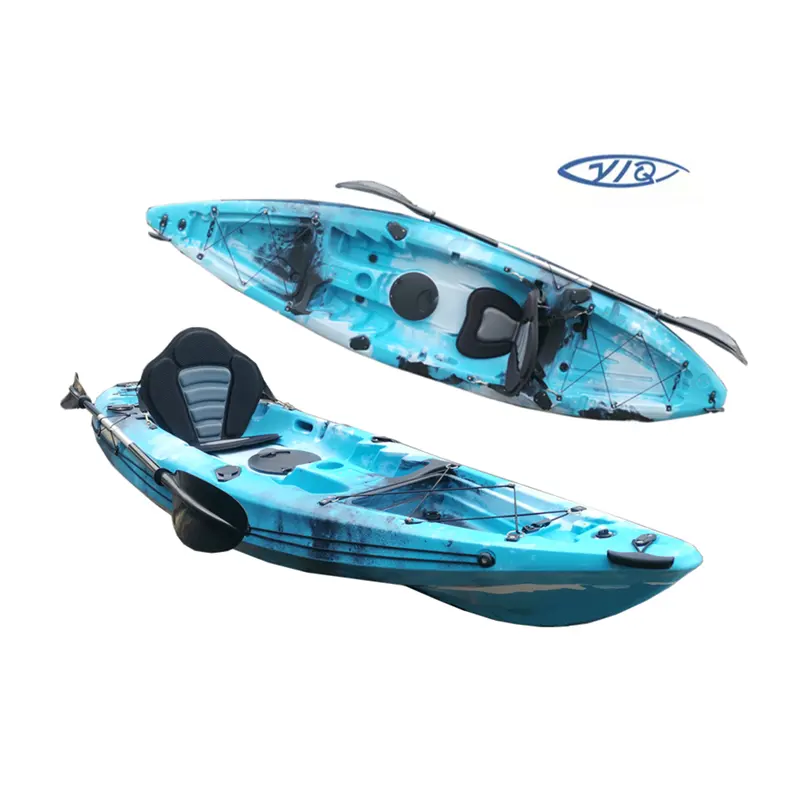 2021 Hot Sale Single 10 FT Canoe Fishing Recreation Roto Molded Plastic Kayak
