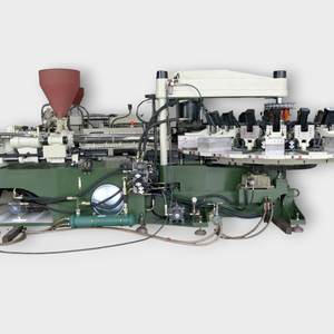 เครื่องฉีดพลาสติกแบบโรตารี่ 20 สถานี สำหรับผลิตพื้นรองเท้าแบบโฟมสีเดียวอัตโนมัติ สำหรับทำรองเท้าแตะ - Product Image 4