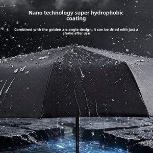 Nouveau Parapluie Entièrement Automatique à Trois Plis Renforcé en Fer pour Hommes et Femmes - Pliage Compact Taille Extra-Large Protection UV Cadeau d'Affaires - Product Image 3