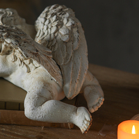 Statue d'ange cupidon blanc vintage européen ornement artisanat chambre décoration de table cadeau d'anniversaire