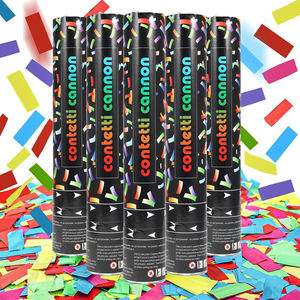 Cannon à confettis portable Confettis multicolores Party Popper pour la remise des diplômes d'anniversaire de mariage - Product Image 1