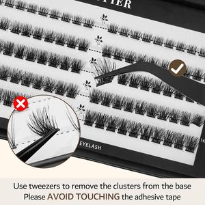200D Cluster Eyelashes Segment <b>Lashes</b> Cluster Kit Eye <b>Lashes</b> Clusters Vendor - Product Image 2