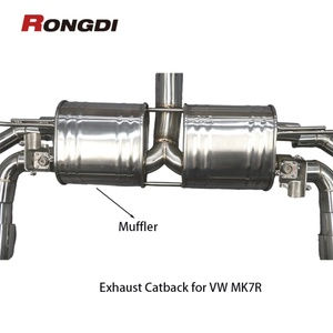 ท่อไอเสียแคทแบ็กสแตนเลส Rongdi 304 หนา 1.5 มม. สำหรับรถยนต์ VW Golf Mk7 7r/7.5r 2.0t ปี 2010-2020 - Product Image 6