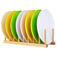 Étagère de rangement multifonctionnelle pour cuisine, Organisateur de cuisine en bambou, Organisateur de cuisine en bois pour placard à vaisselle