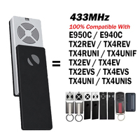 Para E940C E950C TX2EV TX2EVS TX2REV TX4REV TX4RUNI TX4UNIS TX4UNIF 433MHz Control remoto para puerta de garaje abridor