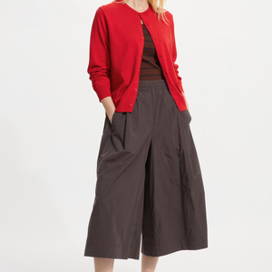 New Trendy Wholesale Women Wide <b>Leg</b> Pants High Quality Fabric Made Breathable Custom Made Women Loose Pants In Solid Color - Product Image 2