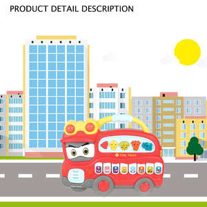 Órgano Electrónico Educativo de Dibujos Animados para Niños, Juguete de Teclado de Piano de Dibujos Animados con Luces y Sonido - Product Image 3