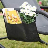 Chaise longue de jardin moderne et relaxante en tube de fer avec coussin d'appui-tête amovible, chaise à bascule incurvée pour patio extérieur
