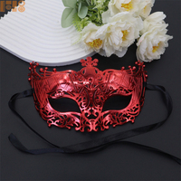 Nouveau Masque Demi-Visage 2026 en Plastique Doré, Masque Vénitien Fait Main pour Soirée, Danse, Accessoires de Costume et Cosplay
