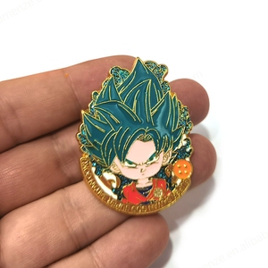 (¡Gran Venta!) Insignia de Aleación de Anime, Insignia de Metal de Recuerdo de Dibujos Animados, Insignia de Broche de Goku de DBZ para Regalo - Product Image 2