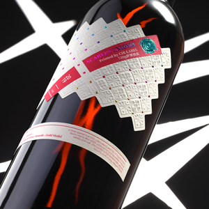 Étiquette en papier texturé imperméable à gratter pour seau à glace, vin ou parfum, personnalisée, <span class=keywords><strong>autocollante</strong></span> avec estampage à chaud en <span class=keywords><strong>feuille</strong></span> d'or gaufrée - Product Image 4