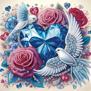 Kit de peinture au diamant DIY personnalisé, décoration de la maison, dessin animé, acrylique, art mural, style américain, 5D, écologique - Product Image 5