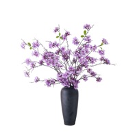 Fleur artificielle réaliste faite à la main Dewdrop Cup Moonflower HYCL38104, moulage par injection, pour bouquet de mariage, décoration de maison, Thanksgiving
