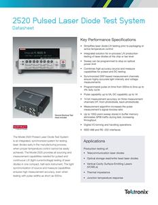 เครื่องมือวัดแสงแบบออปติคอล Tektronix Keithley Sourcemeter รุ่น 2520 ระบบทดสอบไดโอดเลเซอร์แบบพัลส์ สอบถามราคาได้ - Product Image 2