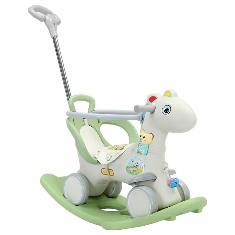 Neues Modell 4 in 1 Schaukel pferd Ride on Car Toys für Kinder zum Spielen von Red Toy Music