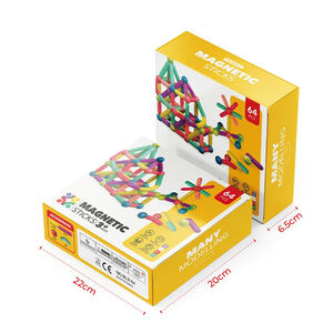 Set di Blocchi Magnetici in Plastica 25/36/42/64 Pezzi, Puzzle Intelligente Fai-da-Te, Gioco Educativo per Bambini - Product Image 5