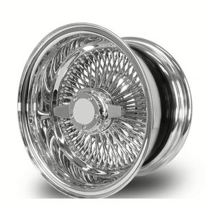 Cerchi a Raggi Cromati Argento 15x5.5 13x7 14x7 <span class=keywords><strong>13</strong></span> Pollici 100 Raggi Allineati o Invertiti in Acciaio di Alta Qualità 14 <span class=keywords><strong>13</strong></span> - Product Image 1