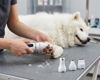 Têtes de tondeuse à poils pour animaux de compagnie lavables et détachables, conception à nettoyage rapide pour un toilettage hygiénique