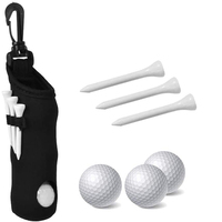 Porte-balles de golf personnalisé en néoprène avec crochet en plastique, pochette de ceinture, sac étanche pour balles de golf et tees, idéal pour l'été