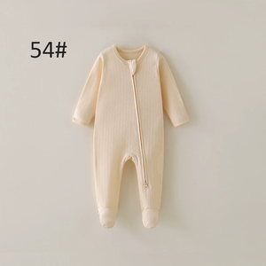 Mamelucos Personalizados de Manga Larga para Bebé, Pijamas con Cierre para Bebé, Mamelucos para Recién <span class=keywords><strong>Nacido</strong></span> - Product Image 5