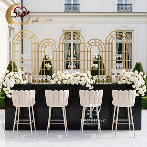 Mesa de Barra Comercial Contemporánea de Acero Inoxidable para Hotel, Sala de Estar, Bodas, Exteriores y Bodega - Product Image 2